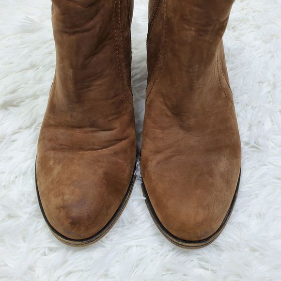 Franco Sarto Disco Leather Heeled Booties - Picture 6 of 7